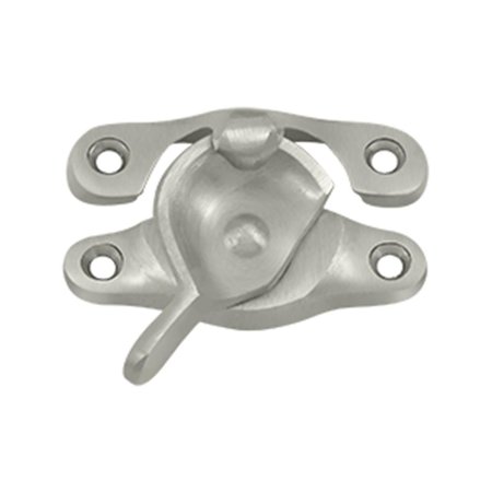 DENDESIGNS 0.93 x 2.62 in. Window Sash Lock&#44; Satin Nickel - Solid DE134497